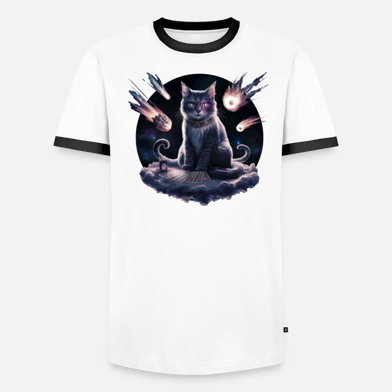 Kitku der Hellseher Männer Kontrast-T-Shirt