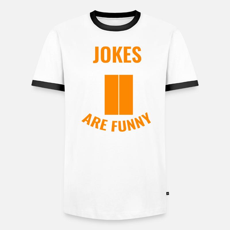 Elevator Lift Jokes About Elevators Men's Ringer Shirt