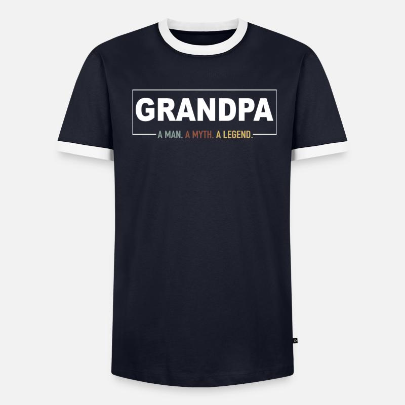 Opa Großeltern Geschenkidee Spruch Männer Kontrast-T-Shirt