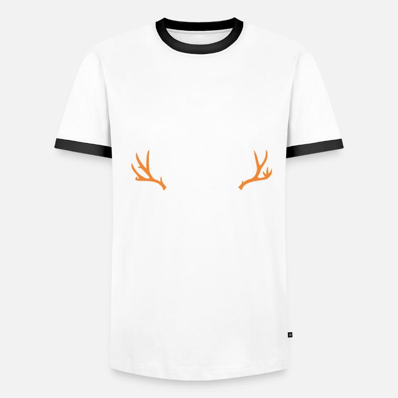 Hunter Jagt.Hirsch Idée cadeau T-shirt contrasté Homme