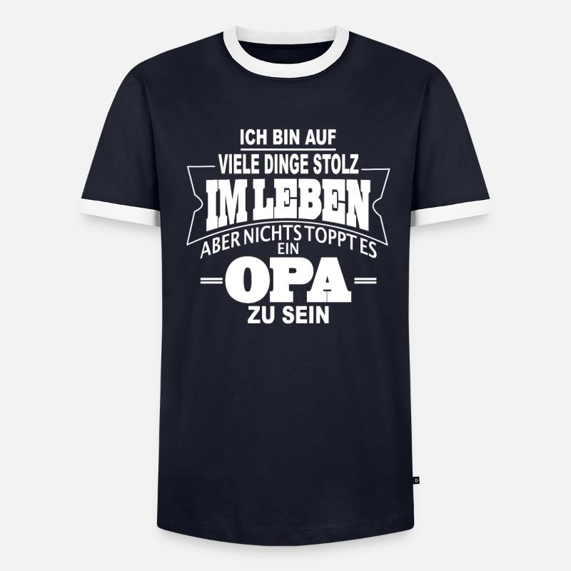 Opa Großeltern Geschenkidee Spruch Männer Kontrast-T-Shirt