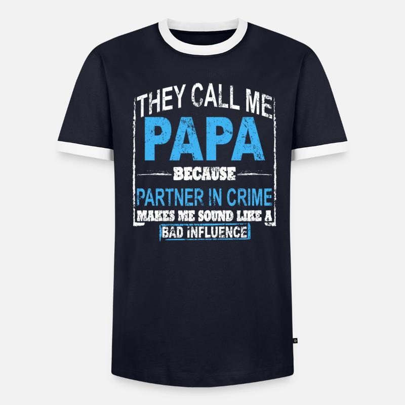 Papa Opa Großeltern Geschenkidee Spruch Männer Kontrast-T-Shirt