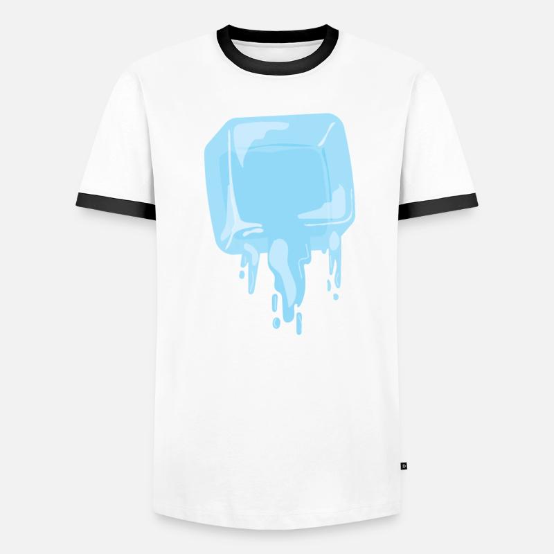 Glaçons d’été boisson à la crème glacée T-shirt contrasté Homme