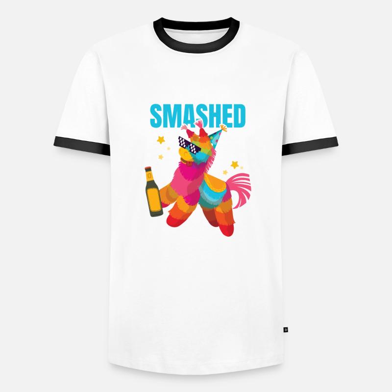 Let ́s Get Smashed Pinata Costume T-shirt contrasté Homme