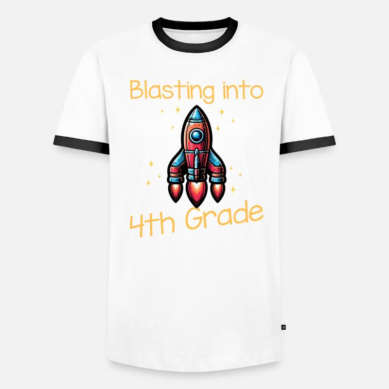 Blasting Into 4th Grade Men's Ringer Shirt