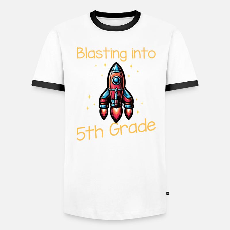 Blasting Into 5th Grade Men's Ringer Shirt