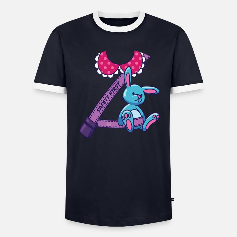 Safety First Sécurité de la ceinture de sécurité T-shirt contrasté Homme