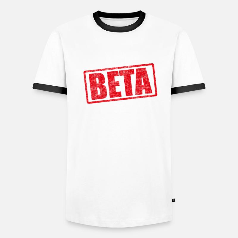 Drôle dans la conception toujours en version bêta pour les programmeurs T-shirt contrasté Homme