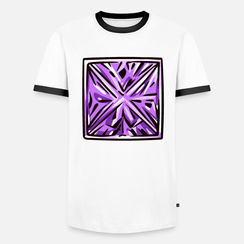 Diamond Gemstone Men's Ringer Shirt