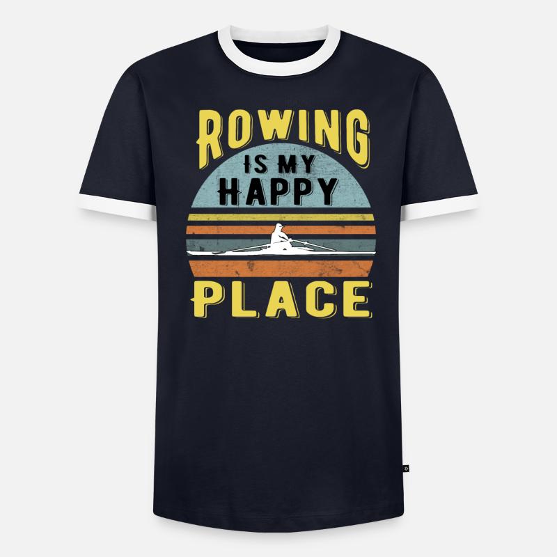Bateau à rames T-shirt contrasté Homme