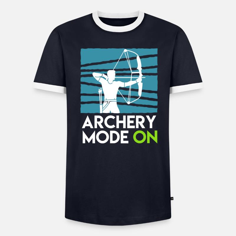 Archery Mode On Compound Bow Men's Ringer Shirt