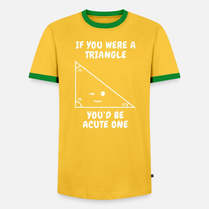 Cute Triangle Math Couples - Men's Ringer Shirt - undefined