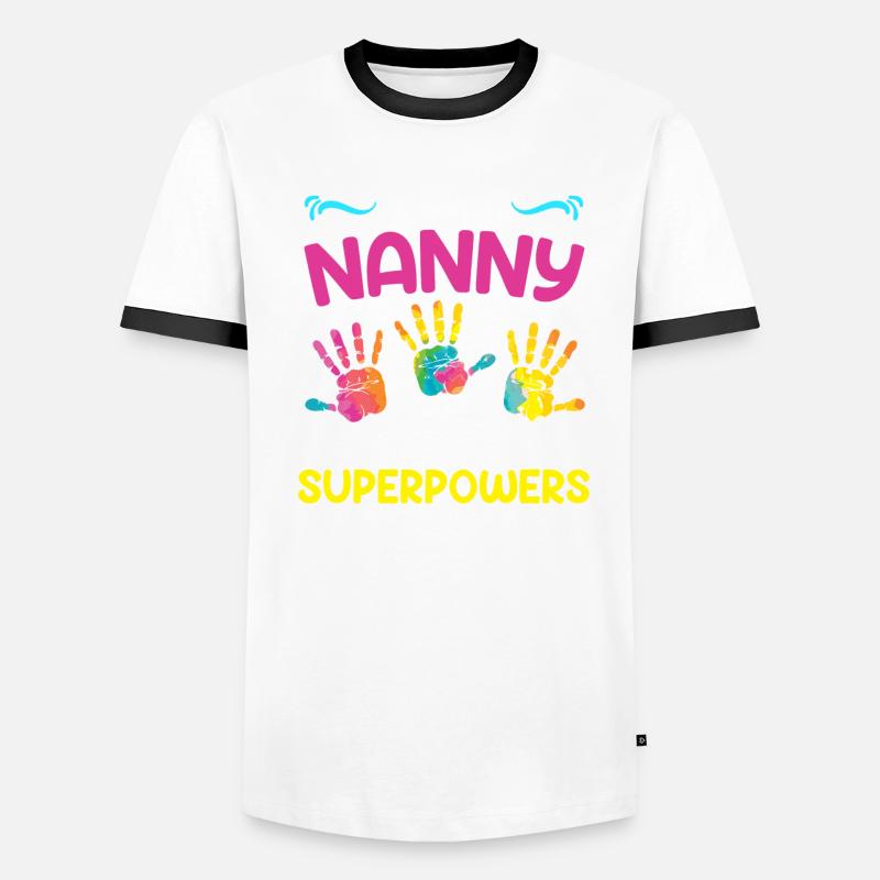 Was sind deine Superkräfte? Ich bin Tagesmutter Männer Kontrast-T-Shirt