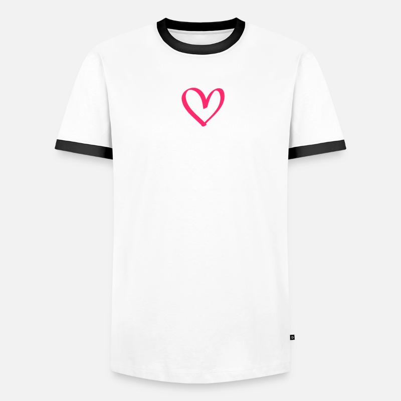 Mit viel Liebe ich bin eine Tagesmutter Männer Kontrast-T-Shirt