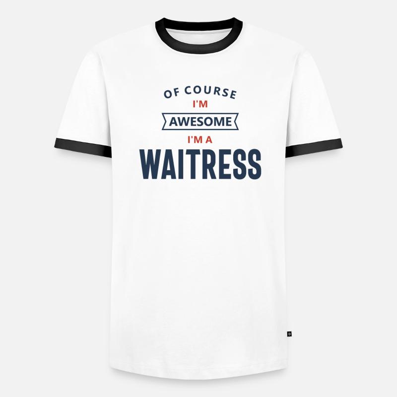Profession de serveuse T-shirt contrasté Homme