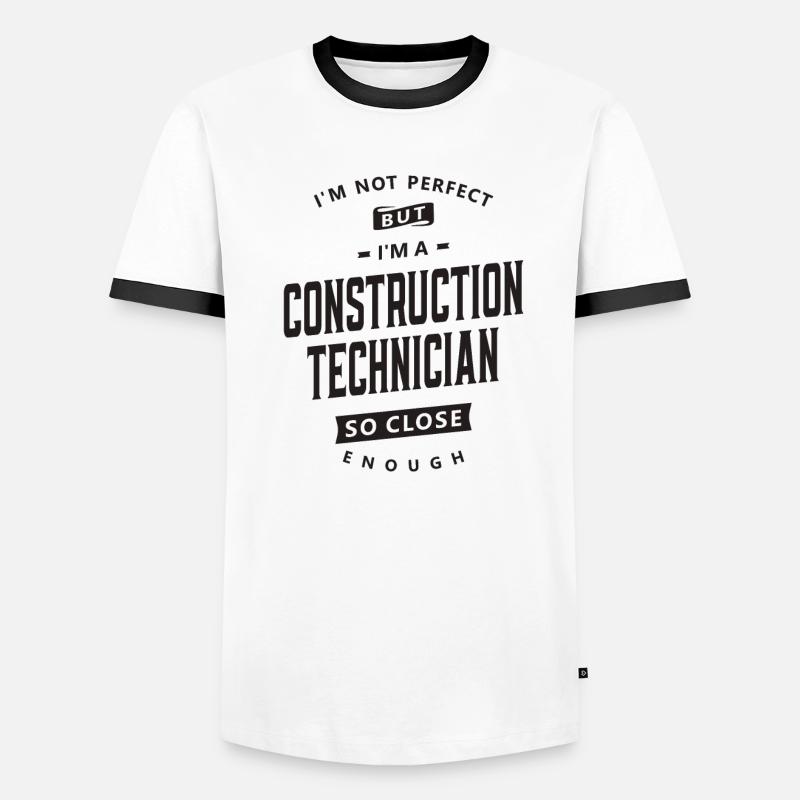 Technicien en construction imparfait mais compétent T-shirt contrasté Homme