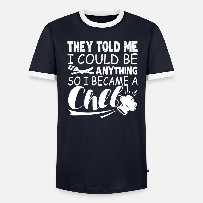 Chef I Became A Chef Men's Ringer Shirt