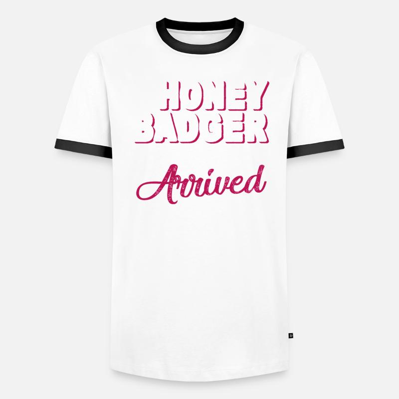 Honey Badger The Honey Badger Has Arrived Men's Ringer Shirt