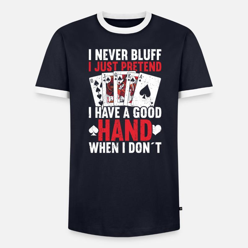 Poker T-shirt contrasté Homme