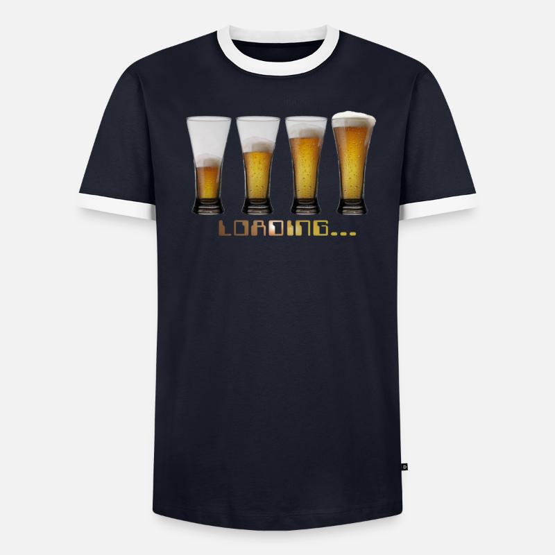 tshirt loading beers by customstyle T-shirt contrasté Homme