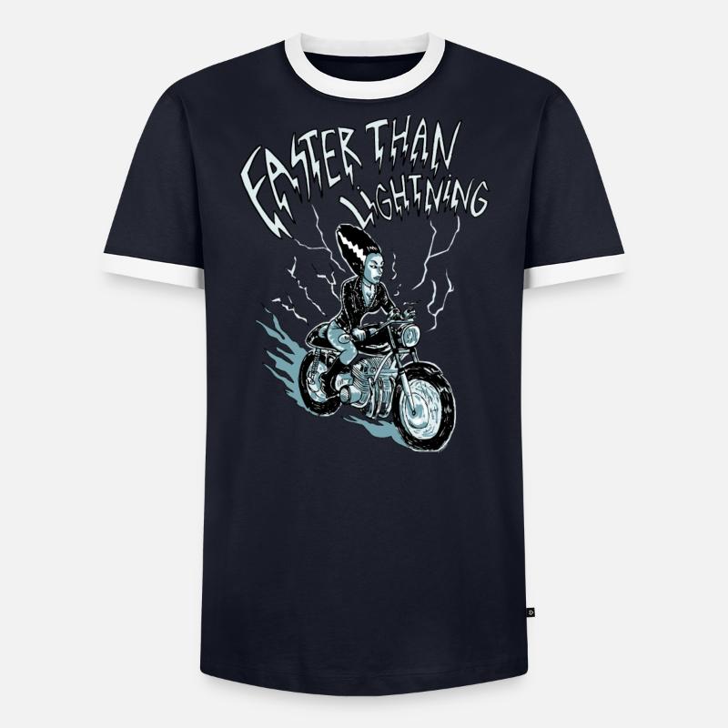 faster than lightning - Männer Kontrast-T-Shirt - undefined