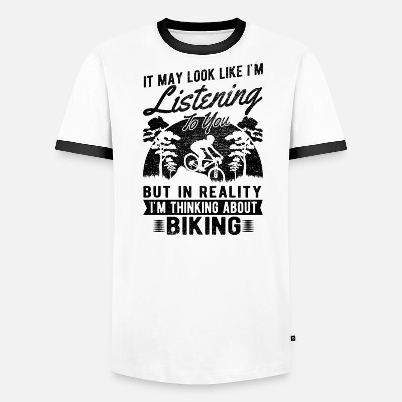 On dirait que j’écoute - le cyclisme T-shirt contrasté Homme