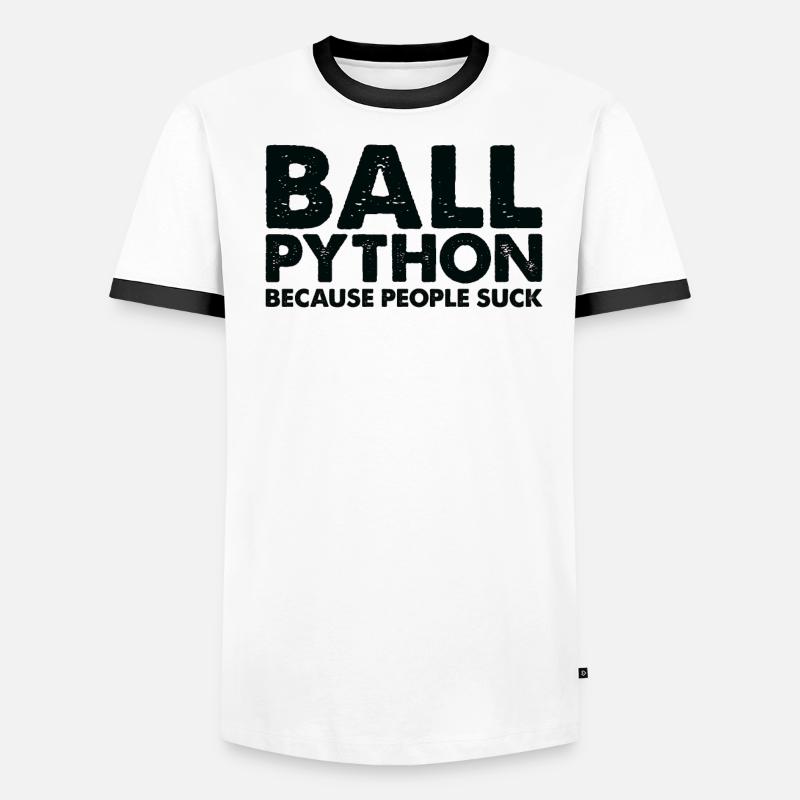 Les gens sucent le serpent python roi T-shirt contrasté Homme