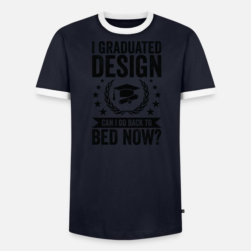 I studied design Men's Ringer Shirt