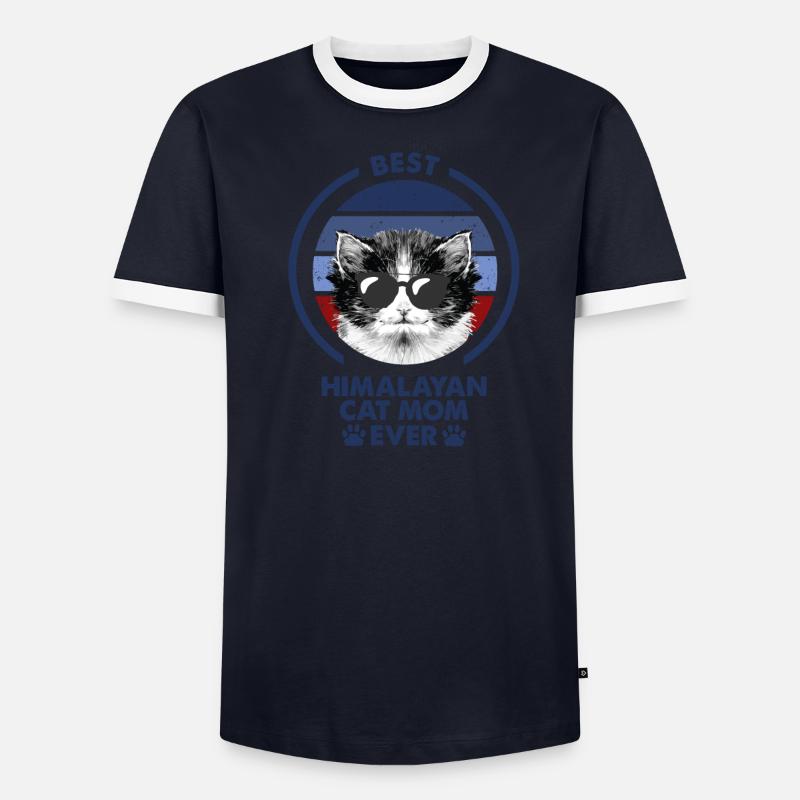 Cat Mama - Himalayan Cat Men's Ringer Shirt