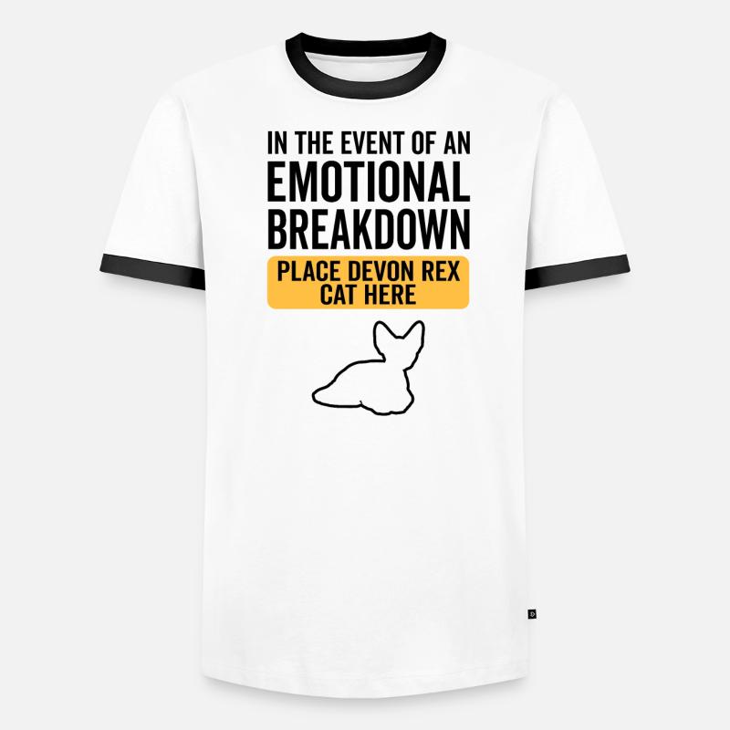 Emotional - Devon Rex Cat Men's Ringer Shirt