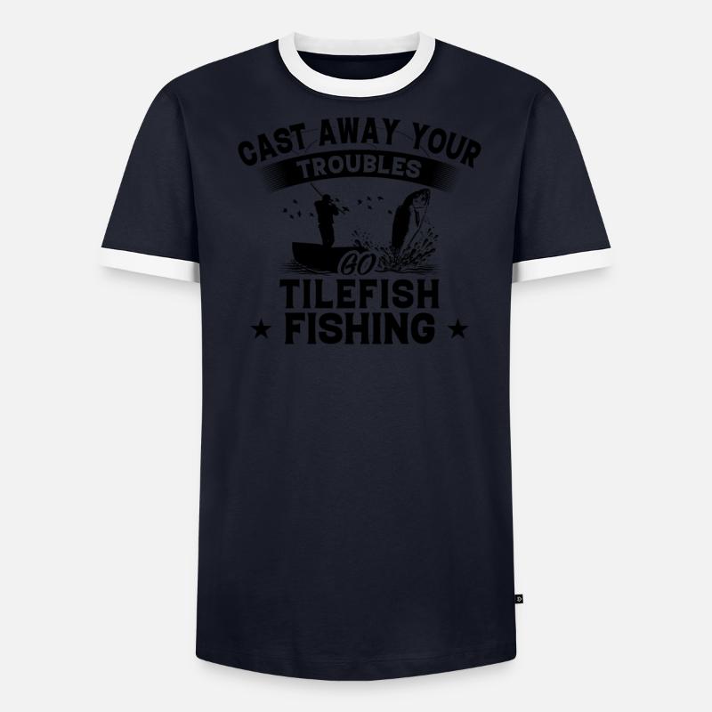 Jeter - Tuile de poisson Poisson T-shirt contrasté Homme
