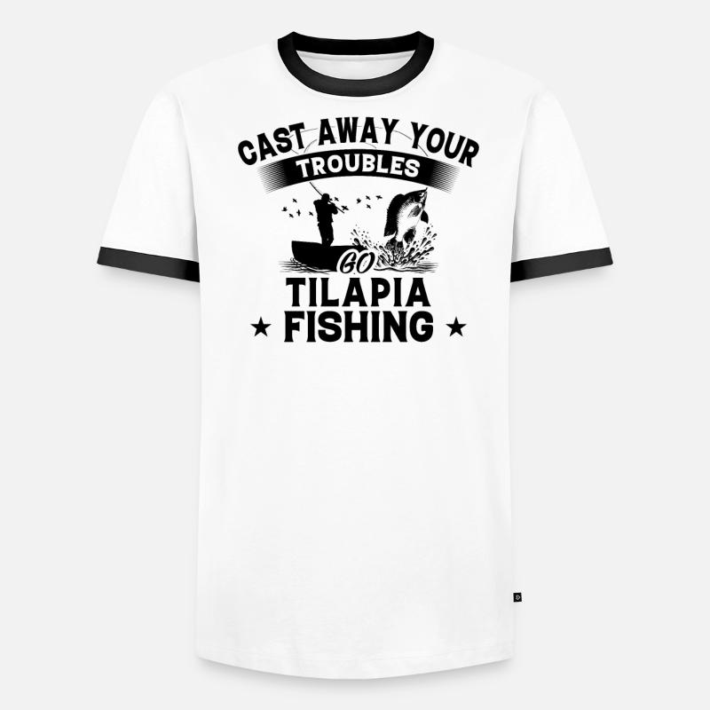 À jeter - Tilapia de poisson T-shirt contrasté Homme