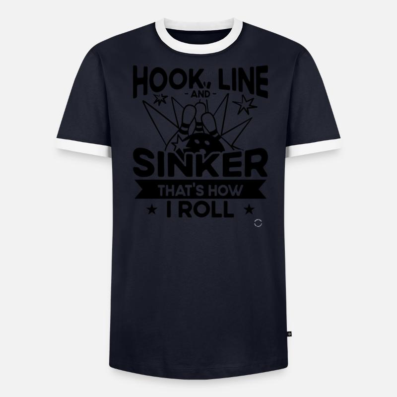 Hook Line and Sinker - Bowling - Men's Ringer Shirt - undefined