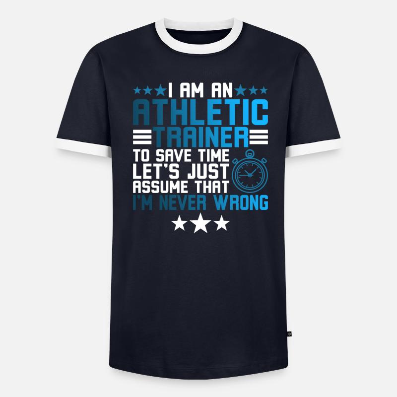 Ich bin ein Atheletiktrainer - Männer Kontrast-T-Shirt - undefined