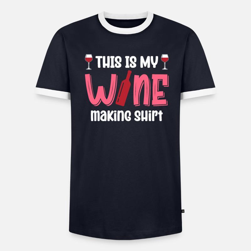 C’est ma chemise de vinification T-shirt contrasté Homme