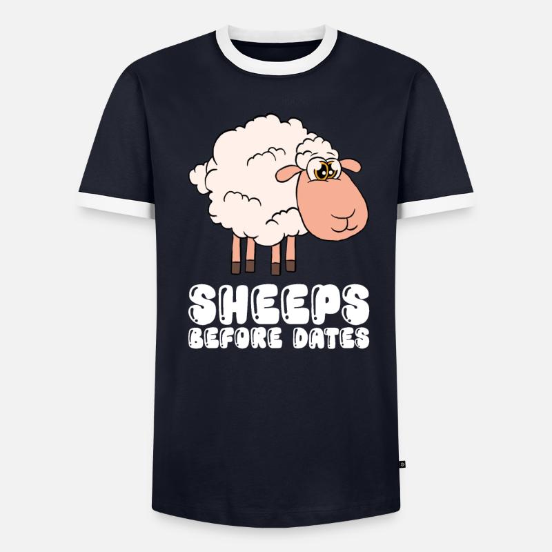 Sheep Before Dates Men's Ringer Shirt