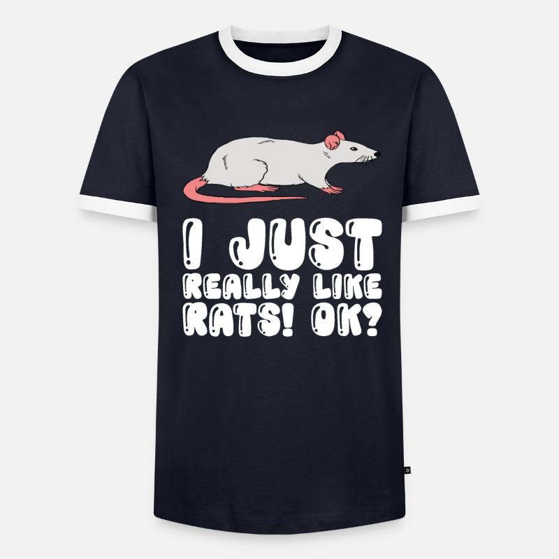 J’aime beaucoup les rats T-shirt contrasté Homme