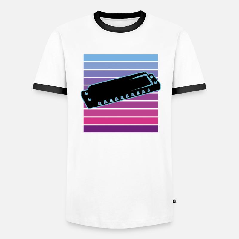 Harmonica T-shirt contrasté Homme