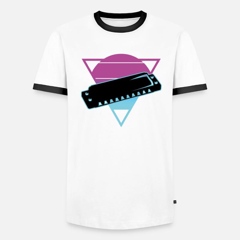 Harmonica T-shirt contrasté Homme