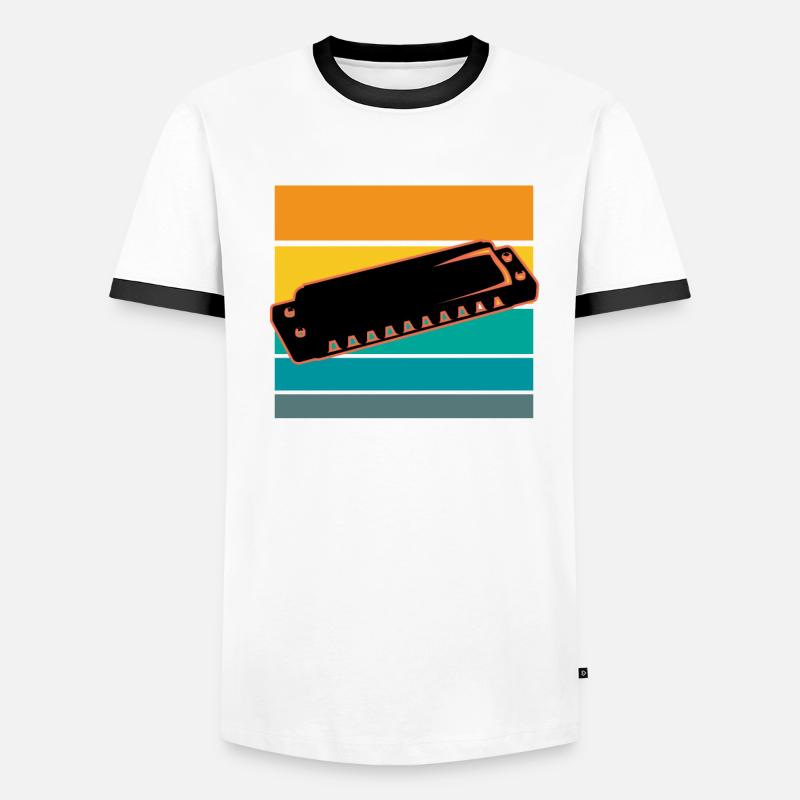 Harmonica T-shirt contrasté Homme