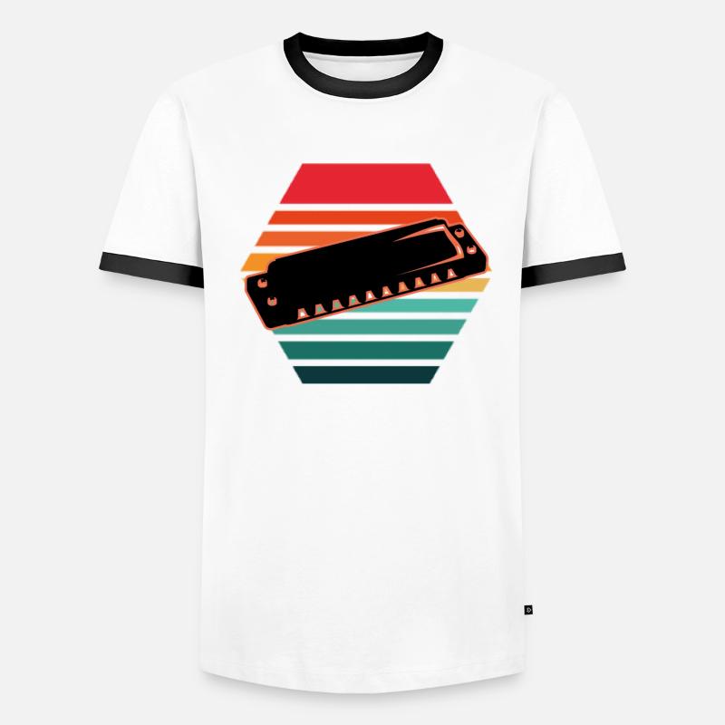 Harmonica T-shirt contrasté Homme