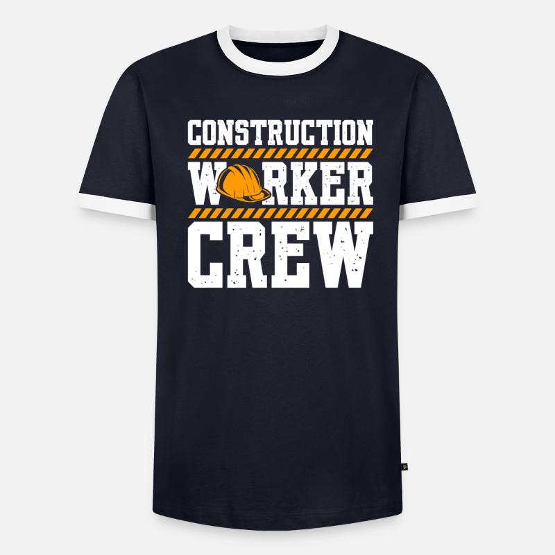 Construction Worker Crew - Men's Ringer Shirt - undefined