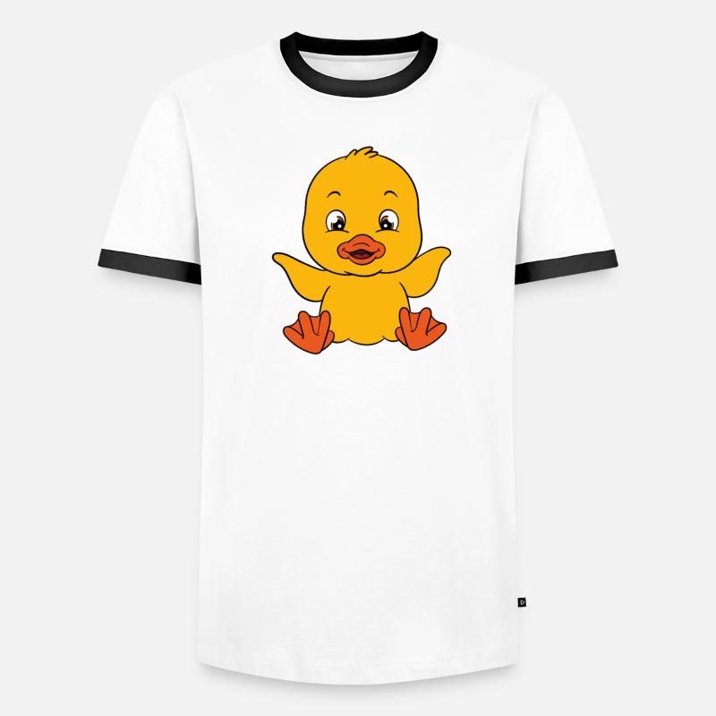 Drôle de canard Canards mignons T-shirt contrasté Homme