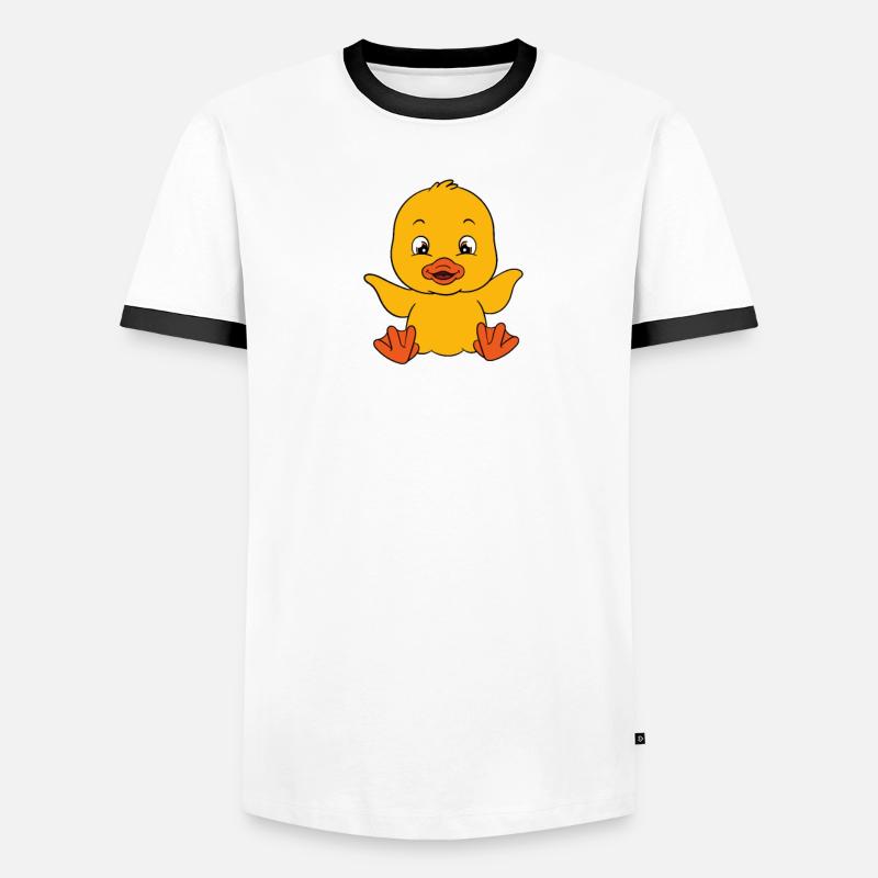 Drôle de canard Canards mignons T-shirt contrasté Homme