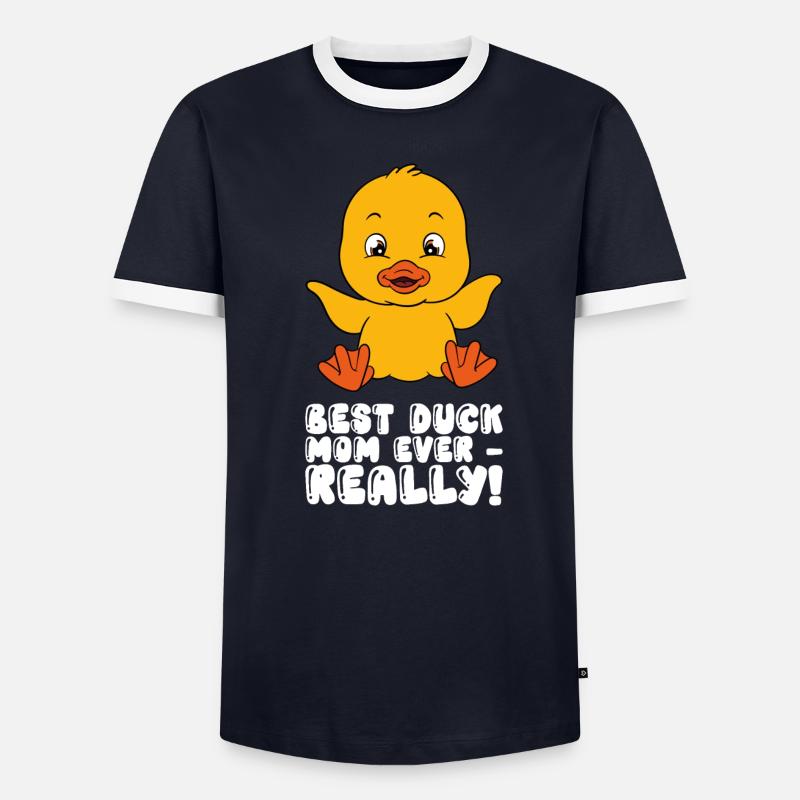 Drôle de canard Canards mignons T-shirt contrasté Homme