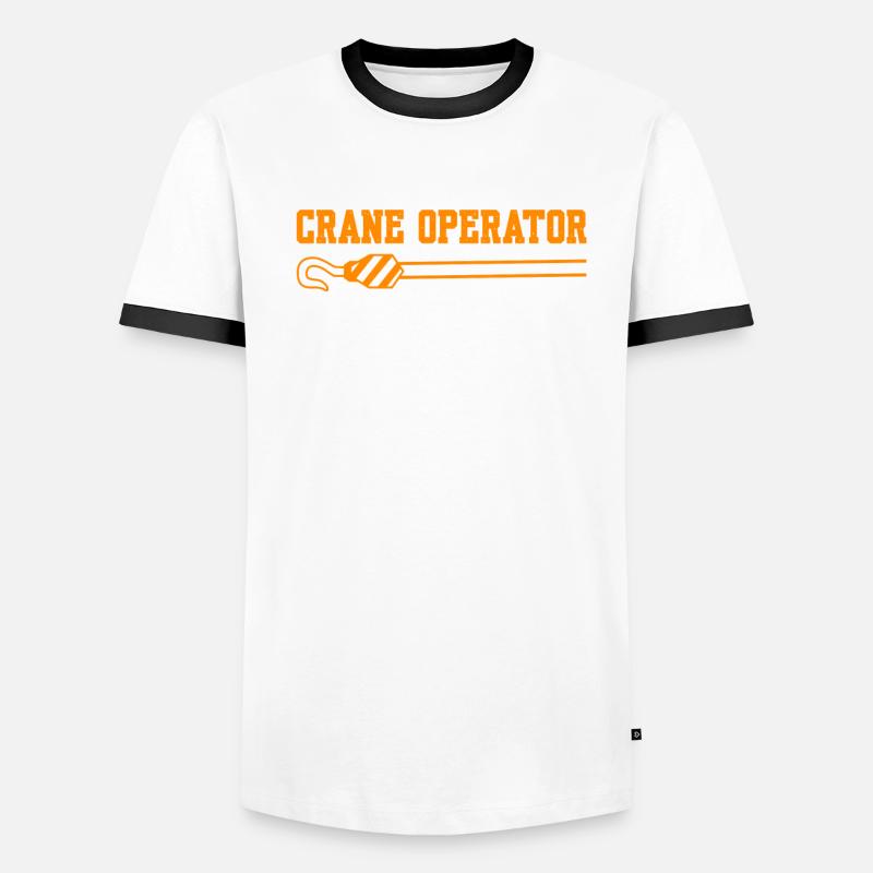 Crane Operator Noun Crane Operator Men's Ringer Shirt