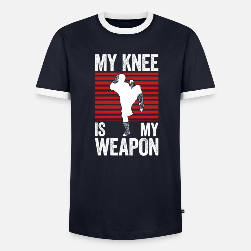 Muay Thai Boxe T-shirt contrasté Homme
