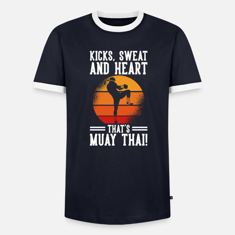 Muay Thai Boxe T-shirt contrasté Homme