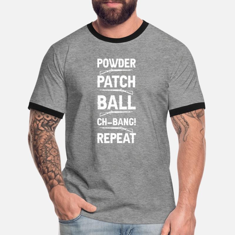 Vorderlader Muzzleloader Muzzle Loading Männer Kontrast-T-Shirt