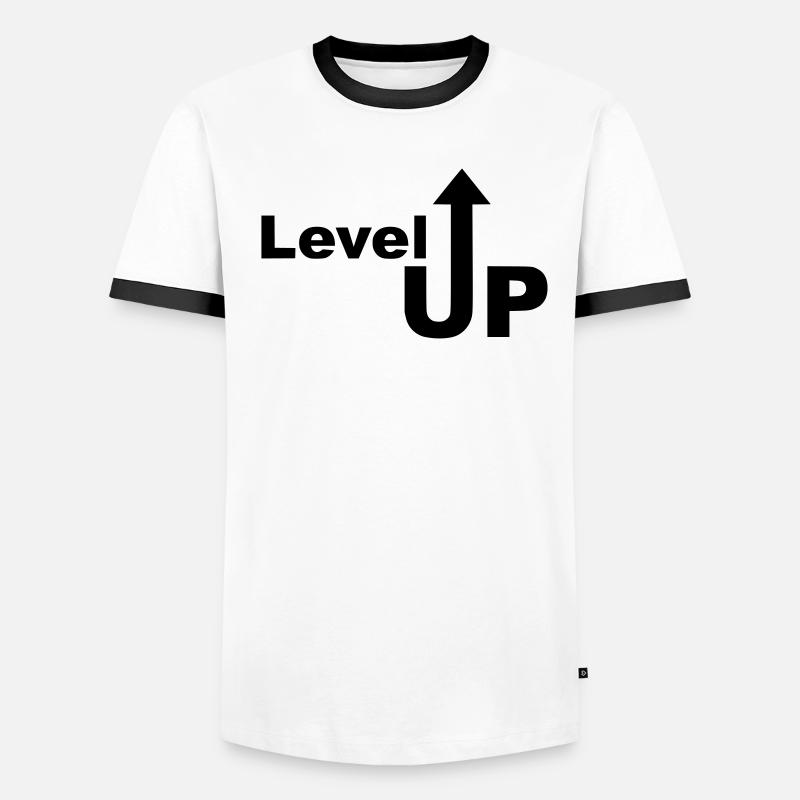 Level Up ascension flèche composée cadeau T-shirt contrasté Homme